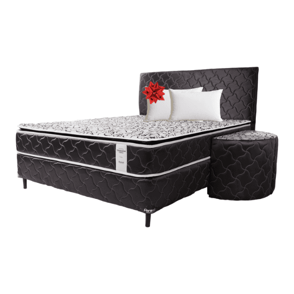 Sommier Paraná Neo-Convencional Pillowtop 1,40 x 1,90 Negro