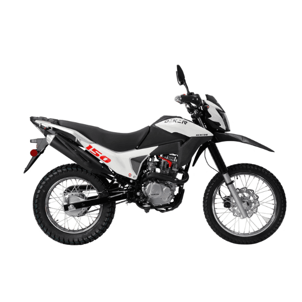 Moto Trail Kenton Dakar 150 CC Negro/Blanco