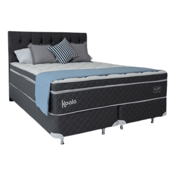 Sommier Koala Top Visco Pocket 2,00 x 2,00 c/Cabecera Gris